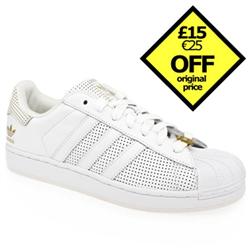 Male Superstar Ii Tlux Leather Upper in White