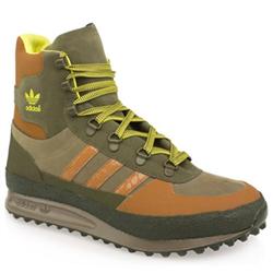 Male Trekker Nubuck Upper in Green and Stone