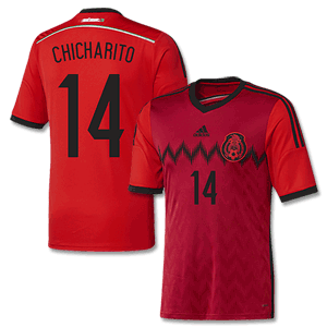 Adidas Mexico Away Chicharito Shirt 2014 2015