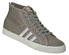 Adidas Nizza HI Grey/White Heelzip Canvas Trainers