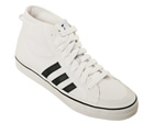 Adidas Nizza HI White/Black Material Trainers