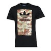 Adidas Mens Camo Label T-Shirt (Black)-Large