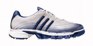 Adidas POWERBAND SPORT GOLF SHOES RUNNING WHITE/ENERGY/METALLIC SILVER / 11.0