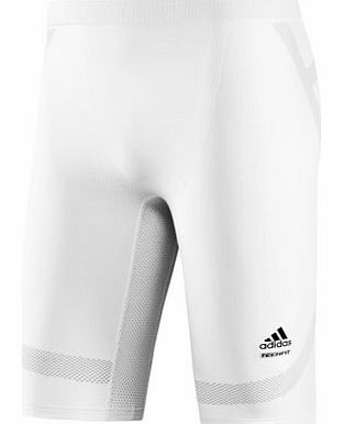  TECHFIT Seemless Compression Shorts White