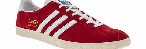 Adidas Red Gazelle Og Trainers