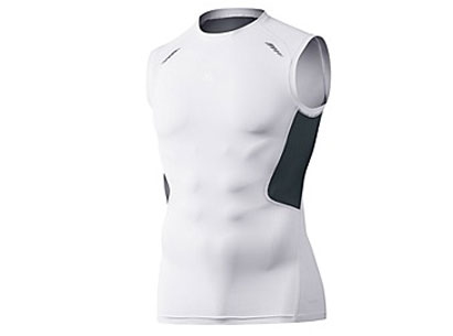 Techfit Preparation Sleeveless T-Shirt White