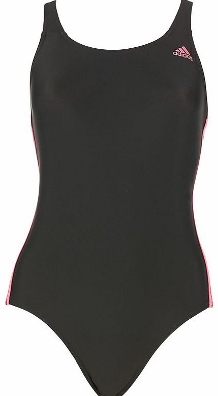 Adidas Womens 3 Stripe Infintex Swimsuit