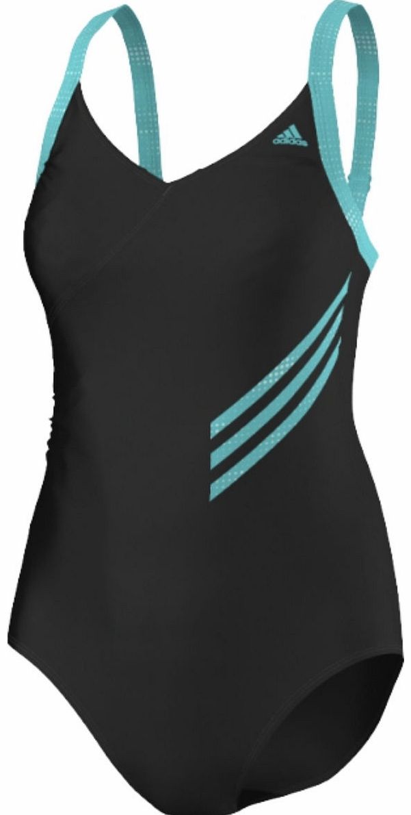 Adidas Womens Shapewear Stripe Swimsuit AW14