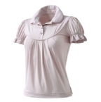 Womens Stella Tennis CU Polo Seed Pearl