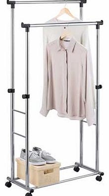 Adjustable Heavy Duty Double Clothes Rail -