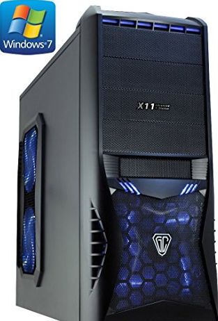 ADMI FX-4170 Gaming/Home PC with Windows 7 (AMD FX-4170 Four Core Bulldozer 4.30GHz CPU, WIFI, AMD Radeon R7 240 2GB DDR3 Graphics Card, 1TB Hard Drive, 8GB DDR3 Memory, HDMI 1080p, USB 3.0, Blue LED Case,