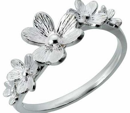 Adoration Sterling Silver Flower Ring