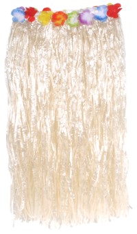 Flowered Hula Skirt (Straw)