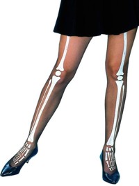 adult Halloween Tights - Skeleton Bones