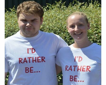 Personalised White T-Shirt With Red