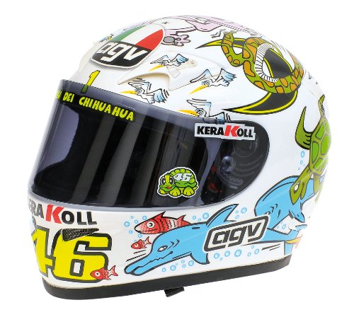 1:2 Scale Helmet Valentino Rossi MotoGP Valencia 2005