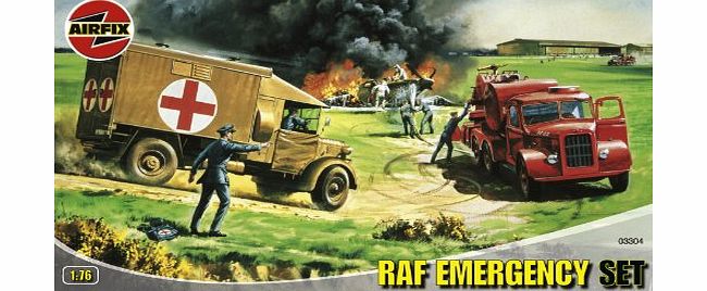 Airfix A03304 RAF Emergency 1:76 Scale Series 3 Plastic Diorama Model Kit