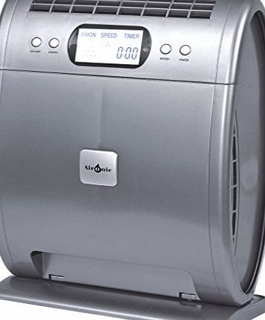 Aironic  40W Pro True HEPA Air Purifier Ioniser, Cleans Air, Removes Smoke, Dust and Allergens, Airbourne pollutants, Pet Odours, Remote Control amp; HEPA Filter Included, Silver
