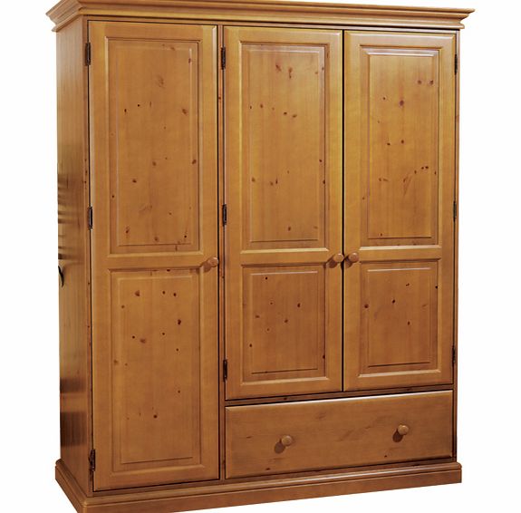 3 Door Wardrobe with Drawer