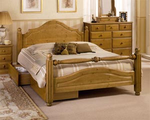 The Carolina- 5ft Kingsize Wooden Bedstead