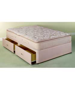 Berkley Pillow Top King Size Divan - 4 Drawers