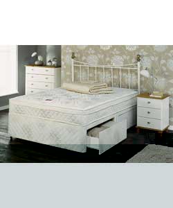 Carlton Trizone Cushion Top Double Divan - 4 Drws