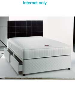 Coolmax Memory Double Divan - 2 Drawers