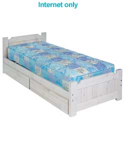 airsprung Junior Shortie Cream Bed/Anti Dust Mite Matt