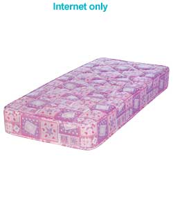 Tiny Tots Comfort 2ft 6in Mattress - Pink