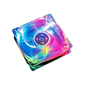 80mm Crystal Clear case Fan - Multi LED