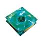 AKASA 80mm Crystal Green case Fan - Green LED