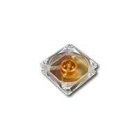 Amber 8cm Case Fan 3 Pin Ultra Quiet Long Life