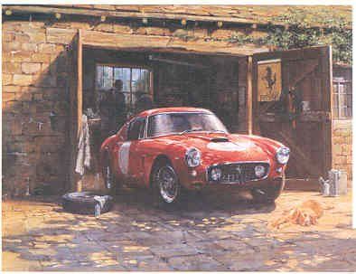 Alan Fearnley Ferrari 250 SWB Print - Print Shipped in protective tube