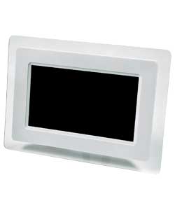 Alba 7in Digital Photo Frame - White