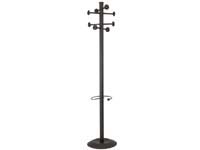 Alba modern and stylish black metal coat stand