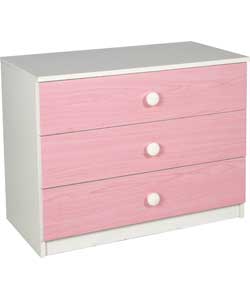 Alba ny 3 Drawer Chest - Pink