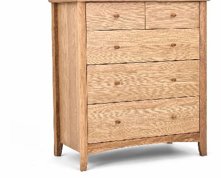 Oak 2+3 Drawer Chest