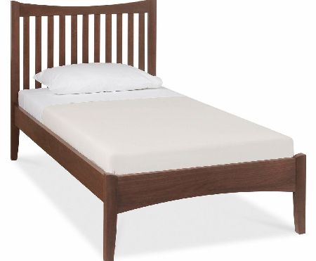 Walnut Low Footend Single Bedstead