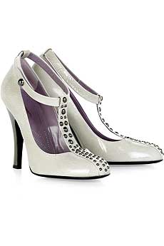 Studded T-bar pumps