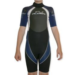 Junior Warrior Shorty 3mm Wetsuit - Blk/Blue