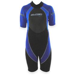 Junior Warrior Shorty 3mm Wetsuit - Blue/Blk