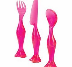 Agli Ordini! Kids Cutlery Set Fushcia Cutlery Set