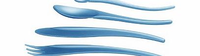 Alessi Zlin Cutlery Set Blue Cutlery Set