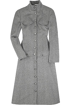 Alexander McQueen Button detailed overcoat