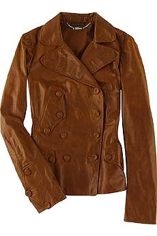 Alexander McQueen Double-breasted Leather Jacket