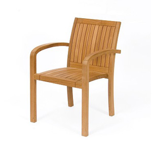 Mandalay Teak Stacking Armchair