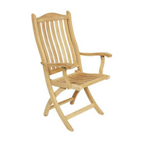 alexander rose Regency Iroko Folding Carver Chair