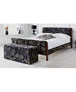 alexandria Sleigh Bed Double - Rebecca Deep Quilt Mattress