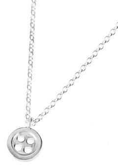 Silver Button Pendant by Alexis Dove CBP1