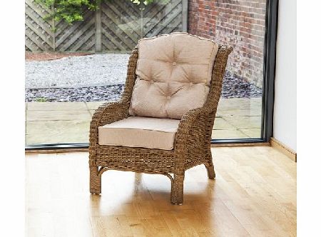 Alfresia Denver Conservatory Rattan Reading Chair - Abingdon Natural